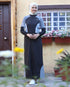 Midnight Fusion Full Front Open Jilbab